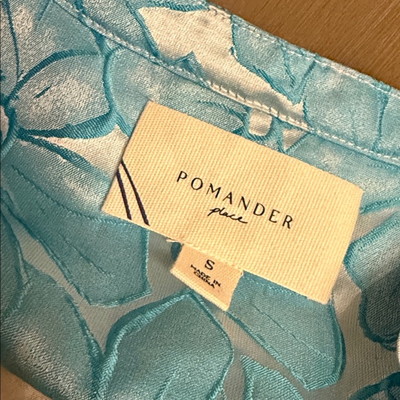 Pomander Place Aqua Floral Dress - Picture 5 of 5